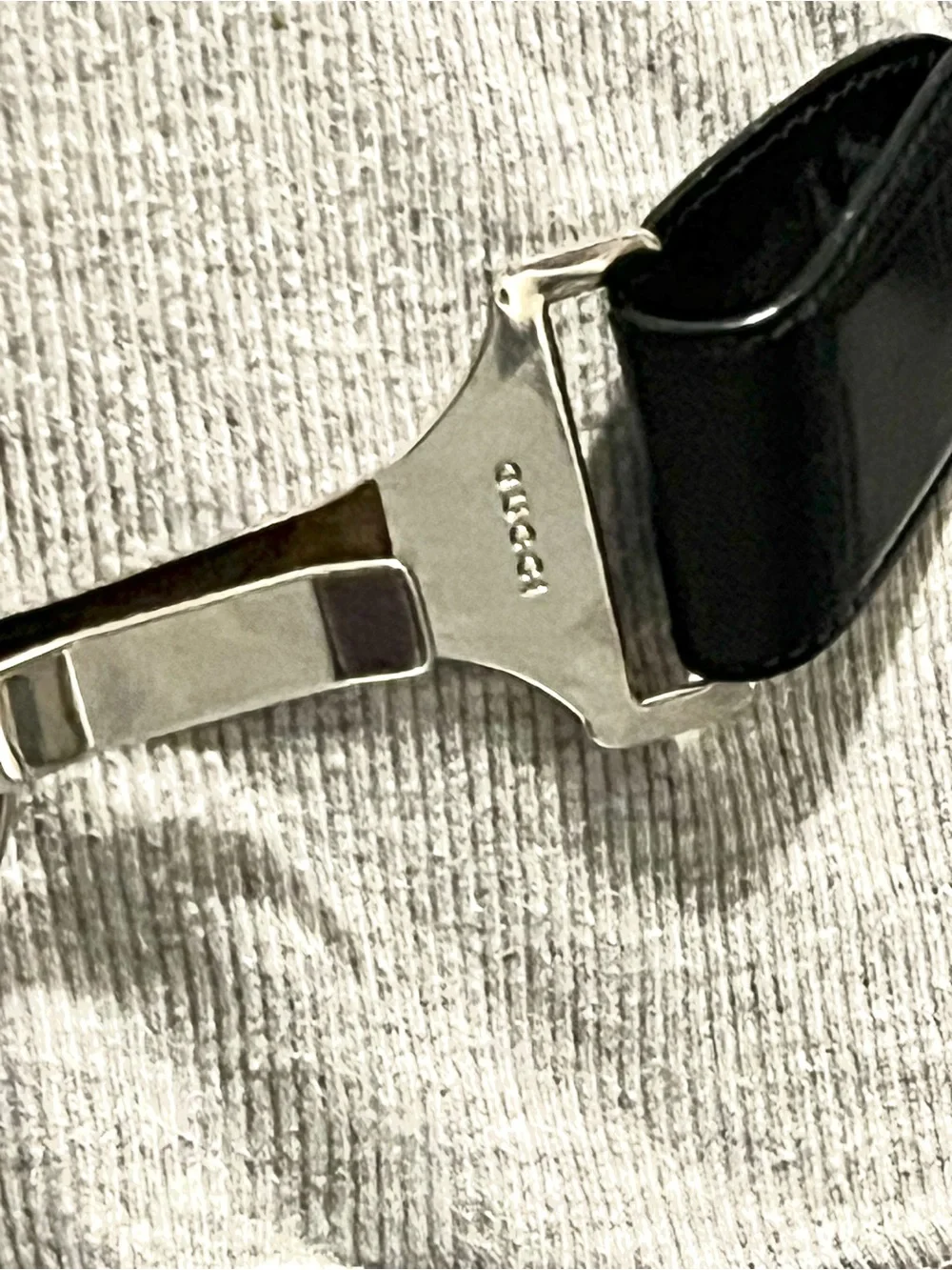 Gucci black leather